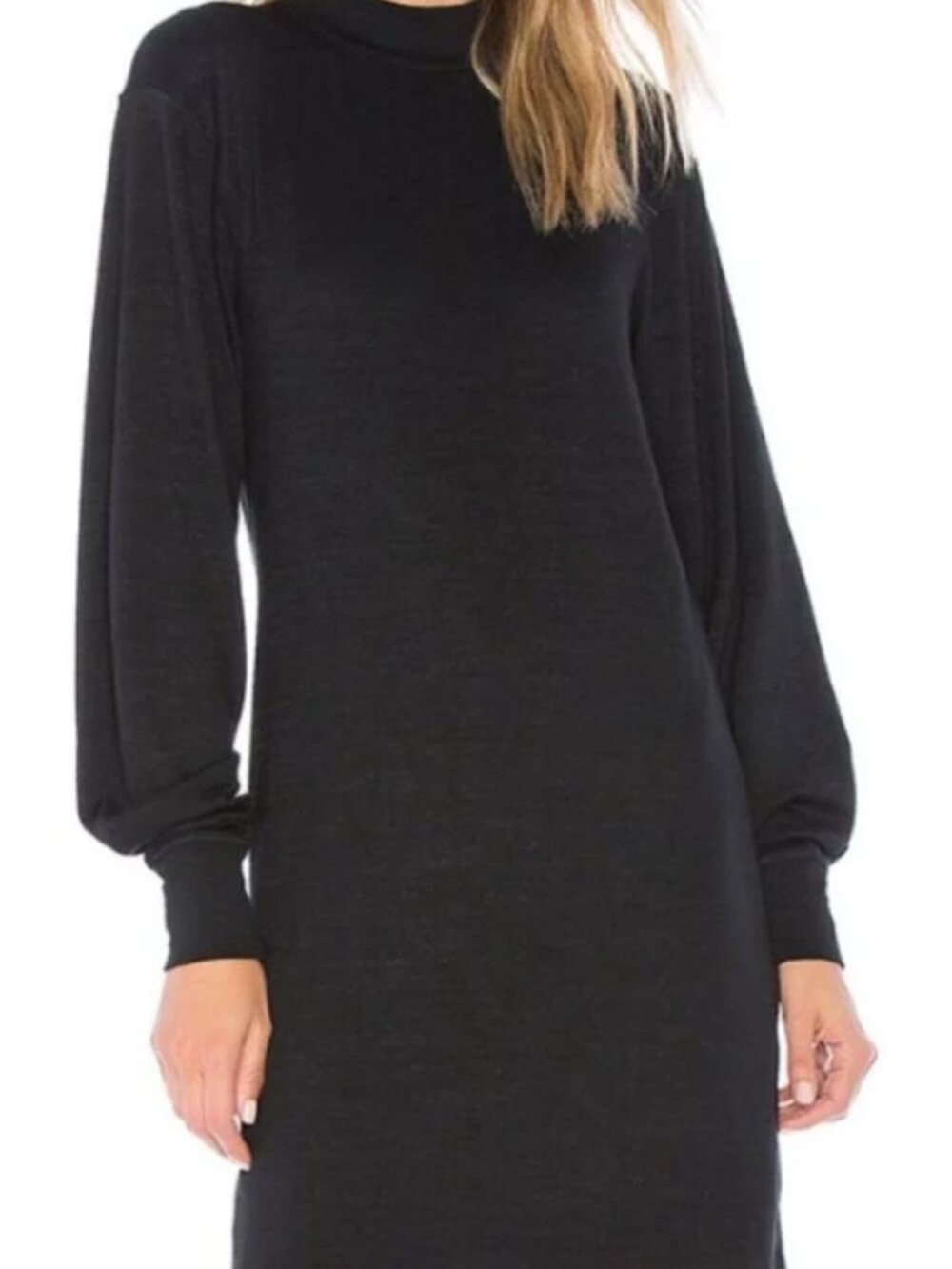 Rag & Bone Bigsby Long Sleeve Dress in Black - Size Large - Picture 2 of 4